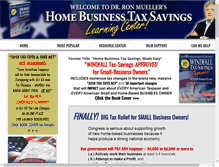 Tablet Screenshot of homebusinesstaxsavings.com
